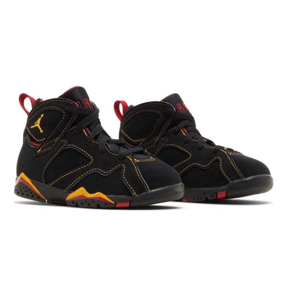 🛍️ AIR JORDAN 7 Retro Citrus Toddler Sneakers - Size 10C - Picture 2 of 16